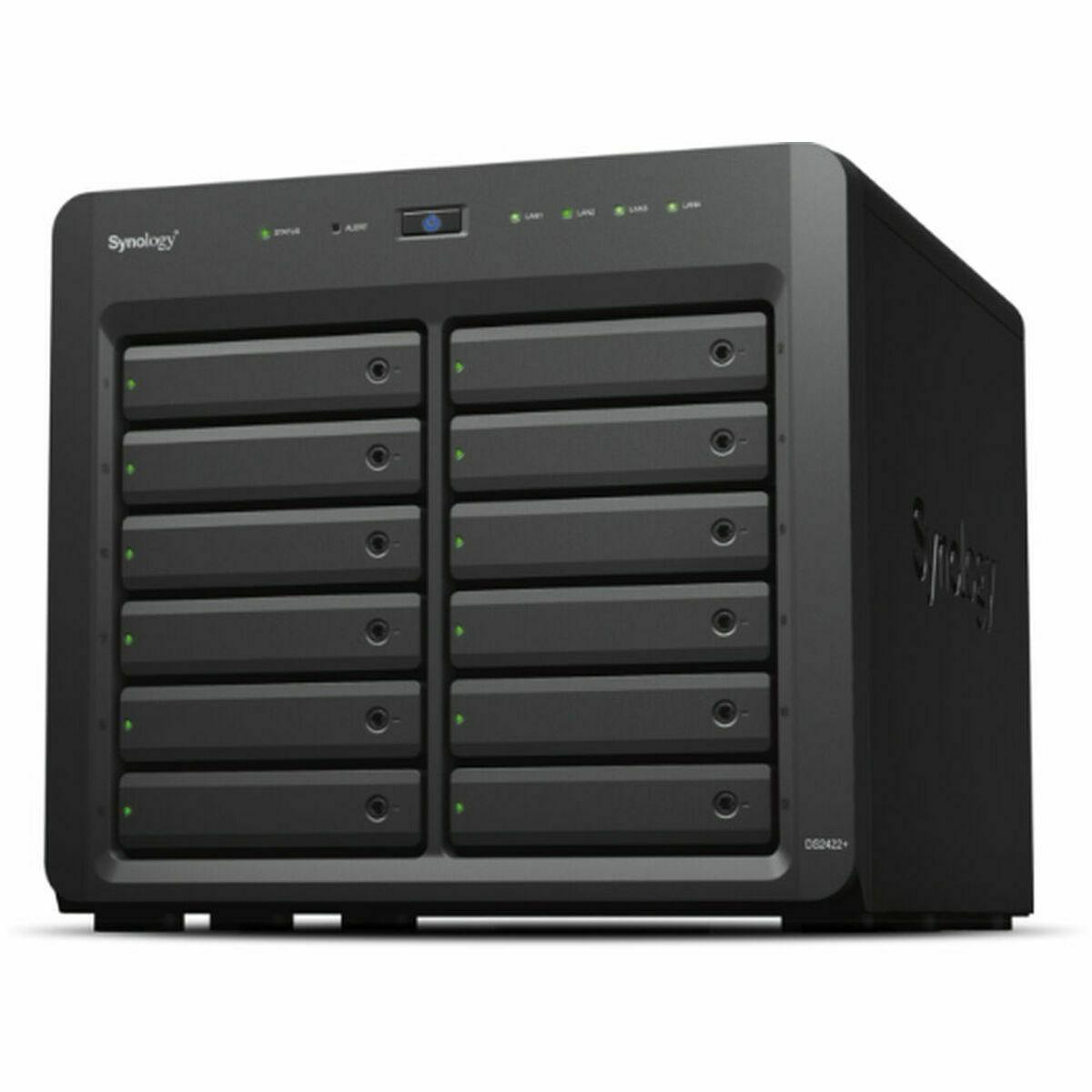 NAS-netværkslagring Synology DS2422+ Sort AM4 Socket: AMD Ryzen™ AMD Ryzen V1500B