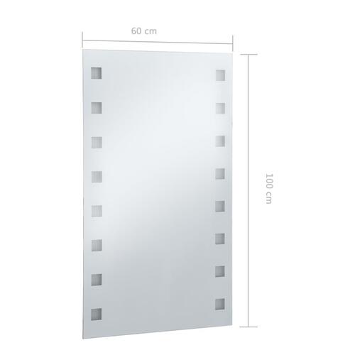 LED-vægspejl til badeværelset 60x100 cm