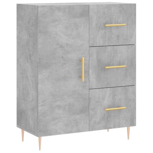 Skænk 69,5x34x90 cm konstrueret træ betongrå