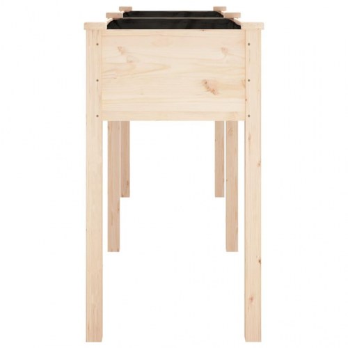 Plantekasse med foring i massivt fyrretræ - 161 x 45 x 76 cm