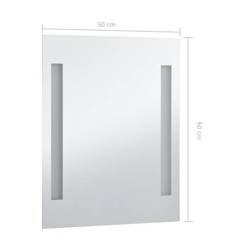 LED-vægspejl til badeværelset 50x60 cm
