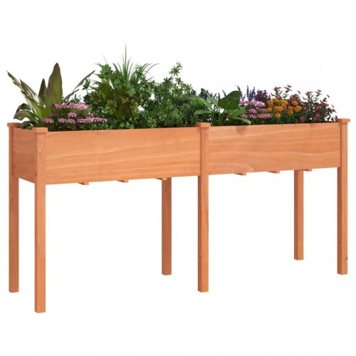 Plantekasse med foring 161 x 45 x 76 cm - brun