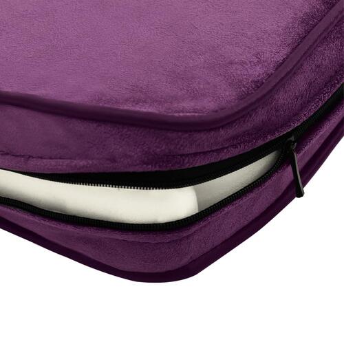 Hundesofa 81x43x31 cm plys og kunstlæder bordeauxfarvet