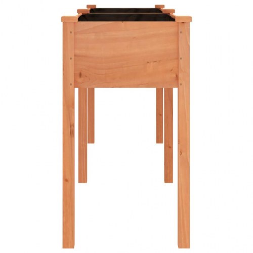 Plantekasse med foring 161 x 45 x 76 cm - brun