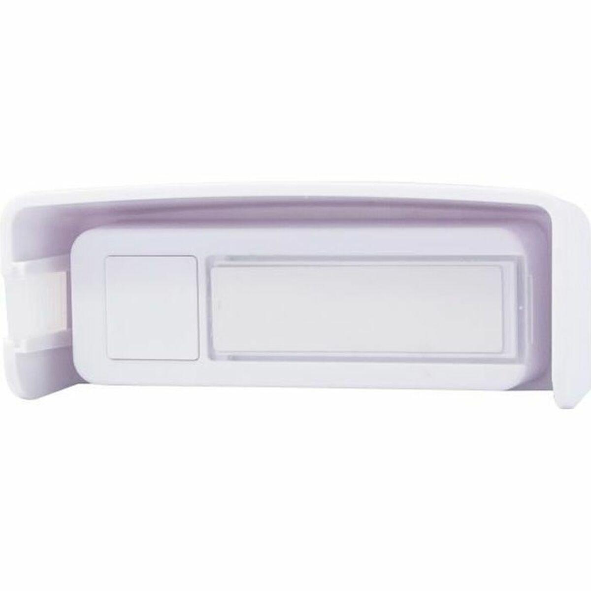 Chacon trykknap til dørklokke, trådløs, hvid, 200 m (84210)