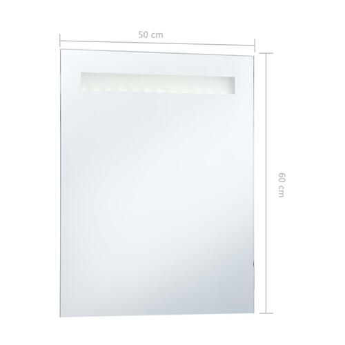 LED-vægspejl til badeværelset 50x60 cm