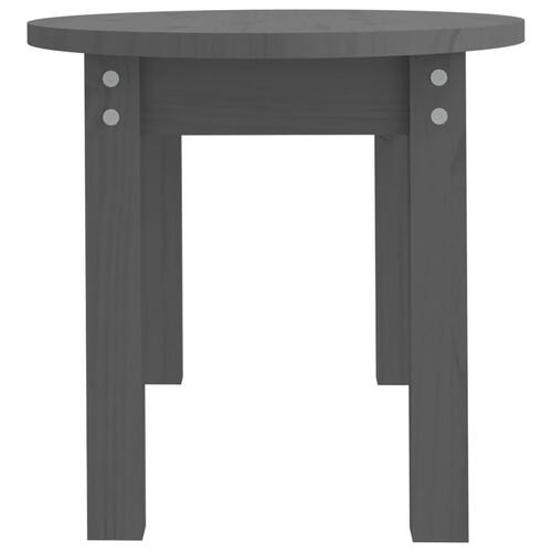 Sofabord 80x40x35 cm massivt fyrretræ grå