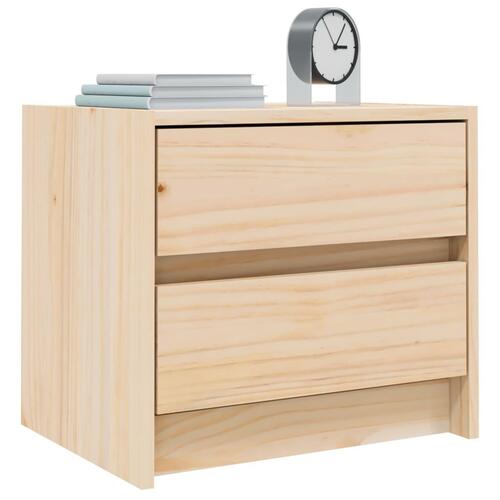 Sengebord 40x31x35,5 cm massivt fyrretræ