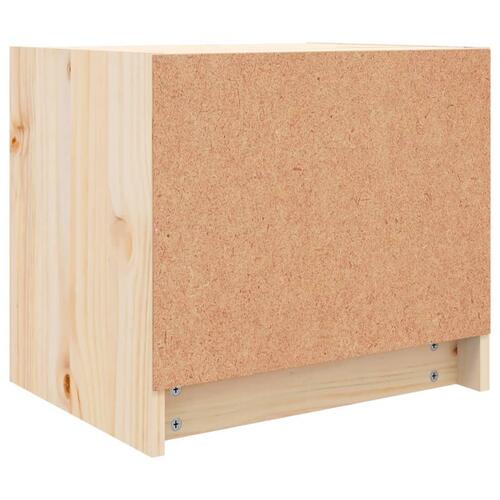 Sengebord 40x31x35,5 cm massivt fyrretræ