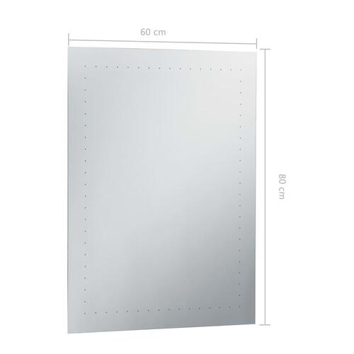 LED-vægspejl til badeværelset 60x80 cm