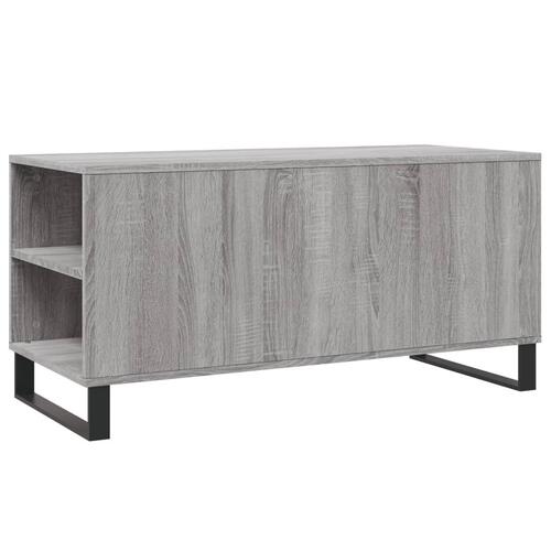 Sofabord 102x44,5x50 cm konstrueret træ grå sonoma-eg