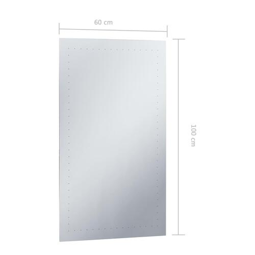 LED-vægspejl til badeværelset 60x100 cm
