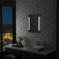 LED-badeværelsesspejl med hylde 50x70 cm