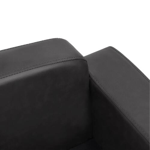 Hundesofa 80x50x40 cm kunstlæder mørkegrå