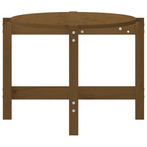 Sofabord 118x63x45 cm massivt fyrretræ gyldenbrun