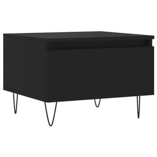 Sofabord 50x46x35 cm konstrueret træ sort