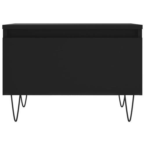 Sofabord 50x46x35 cm konstrueret træ sort