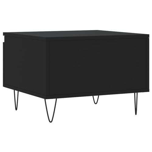 Sofabord 50x46x35 cm konstrueret træ sort