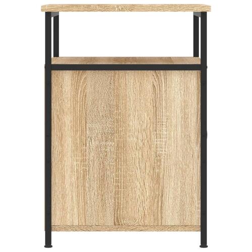 Sengeborde 2 stk. 40x42x60 cm konstrueret træ sonoma-eg