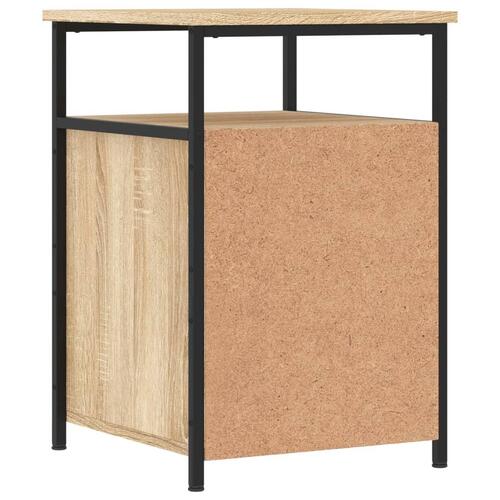 Sengeborde 2 stk. 40x42x60 cm konstrueret træ sonoma-eg
