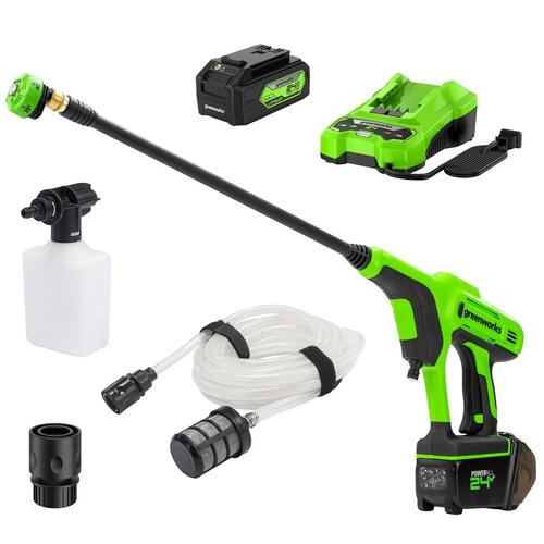 Højtryksrenser Greenworks G24PWK4 300 W 24 V 180 l/h