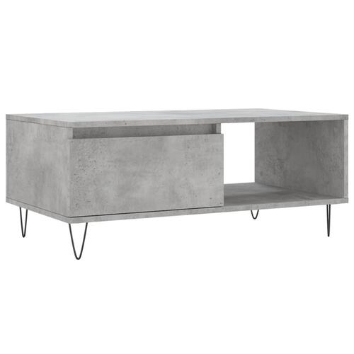 Sofabord 90x50x36,5 cm konstrueret træ betongrå