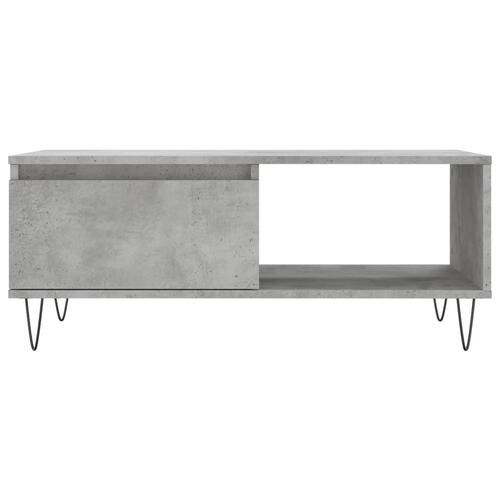 Sofabord 90x50x36,5 cm konstrueret træ betongrå