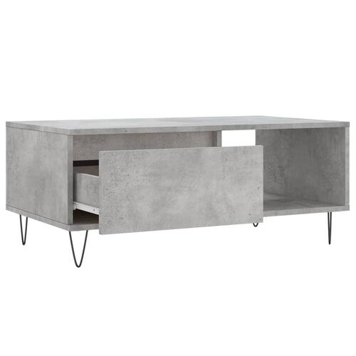 Sofabord 90x50x36,5 cm konstrueret træ betongrå