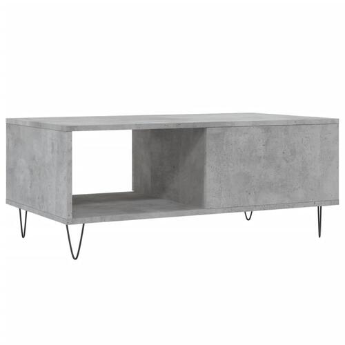 Sofabord 90x50x36,5 cm konstrueret træ betongrå