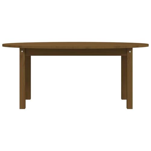 Sofabord 110x55x45 cm massivt fyrretræ gyldenbrun