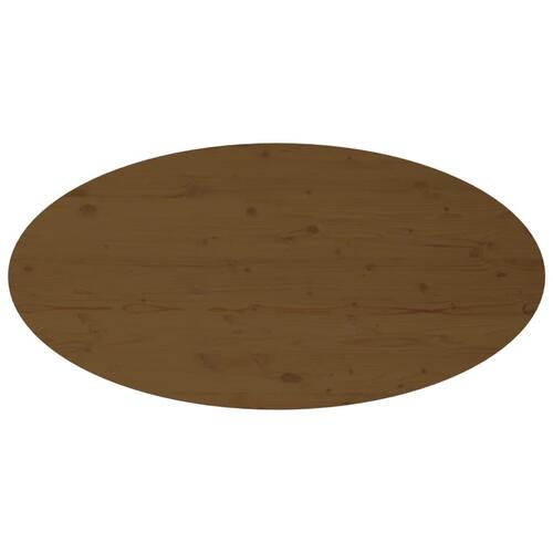 Sofabord 110x55x45 cm massivt fyrretræ gyldenbrun