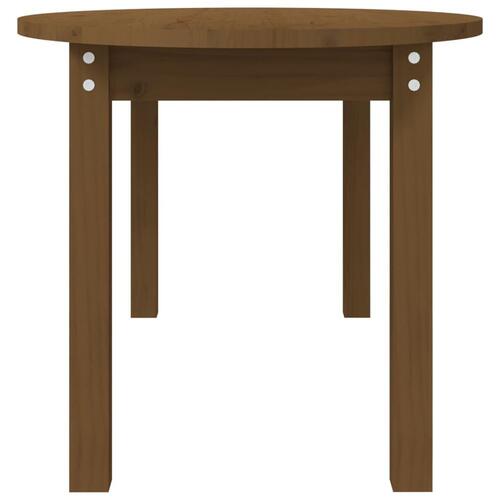 Sofabord 110x55x45 cm massivt fyrretræ gyldenbrun