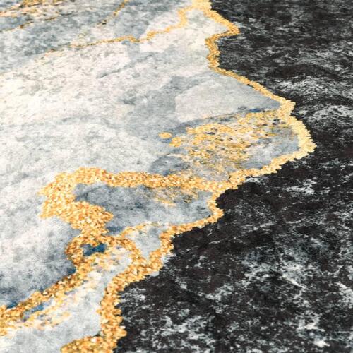 Gulvtæppe 120x180 cm vaskbart og skridsikkert flerfarvet