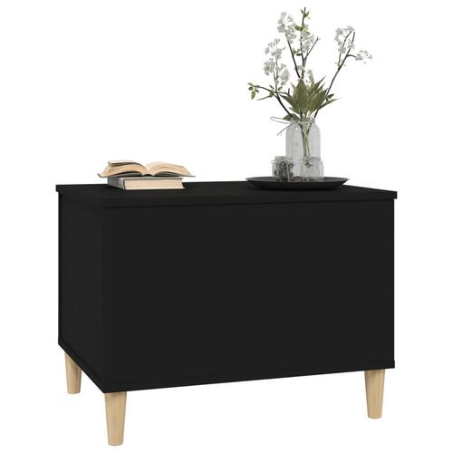 Sofabord 60x44,5x45 cm konstrueret træ sort