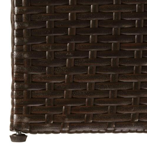 Udendørs opbevaringskasse 150x100x100 cm polyrattan brun
