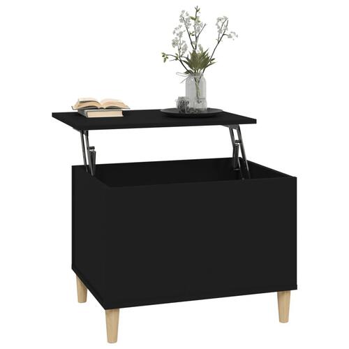 Sofabord 60x44,5x45 cm konstrueret træ sort