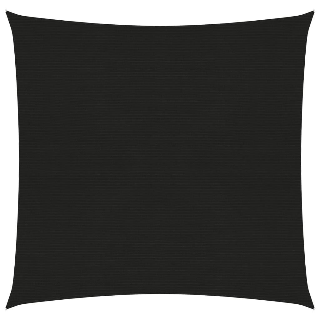 Solsejl 2x2 m 160 g/m² HDPE sort