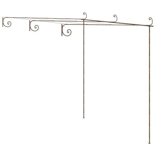 Pergola 3x3x2,5 m jern antikbrun