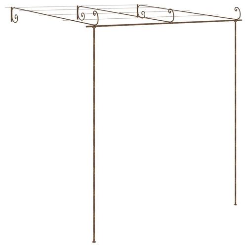 Pergola 3x3x2,5 m jern antikbrun