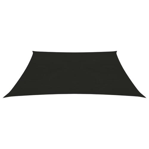Solsejl 2,5x2,5 m 160 g/m² HDPE sort