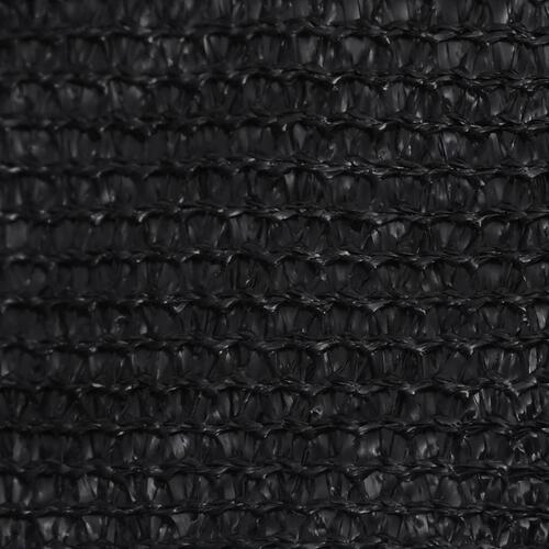 Solsejl 2,5x2,5 m 160 g/m² HDPE sort