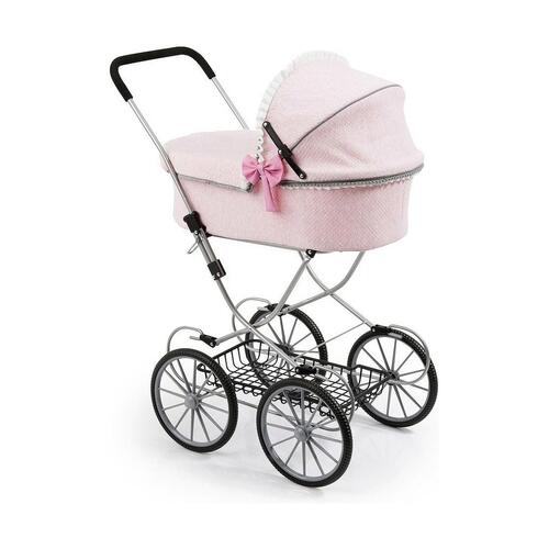 Lille Barnevogn til Dukker Reig Dolls Pram Pink 64 cm