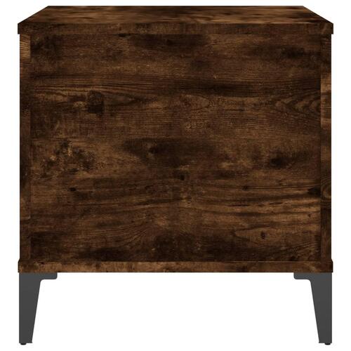 Sofabord 60x44,5x45 cm konstrueret træ røget egetræsfarve