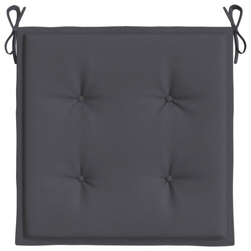 Hynder til havestol 2 stk. 40x40x3 cm oxfordstof antracitgrå