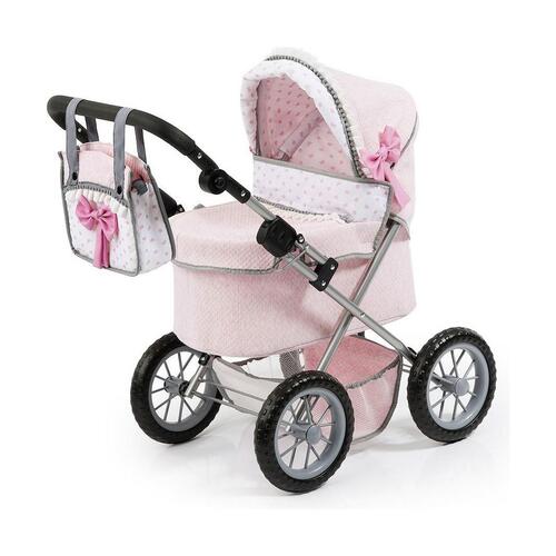 Lille Barnevogn til Dukker Reig Trendy 45 cm Pink