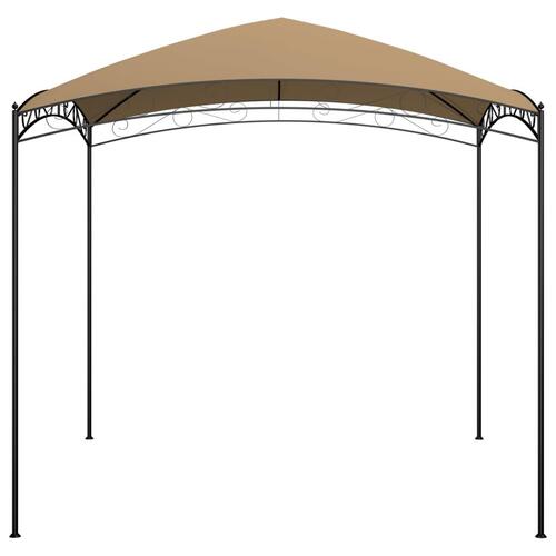 Pavillon 3x3x2,65 m 180 g/m² gråbrun