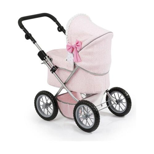 Lille Barnevogn til Dukker Reig Trendy 45 cm Pink