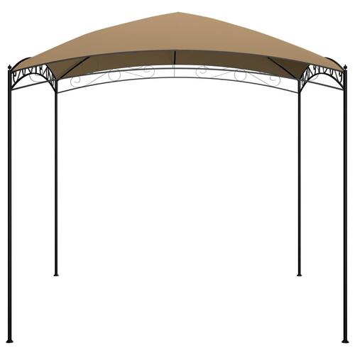 Pavillon 3x3x2,65 m 180 g/m² gråbrun