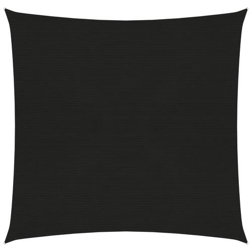 Solsejl 4,5x4,5 m 160 g/m² HDPE sort