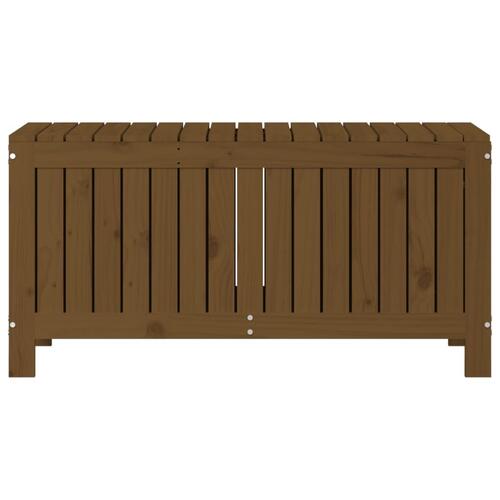 Havekasse 108x42,5x54 cm massivt fyrretræ gyldenbrun